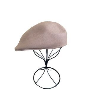 Country Gentleman London Driving Cap Tan 100% Wool Winter Newsboy Hat Size M